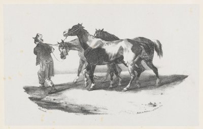 屠殺場へ連れて行かれる三頭の馬（Three Horses Being Led to the Slaughterhouse） 作： Theodore Gericault