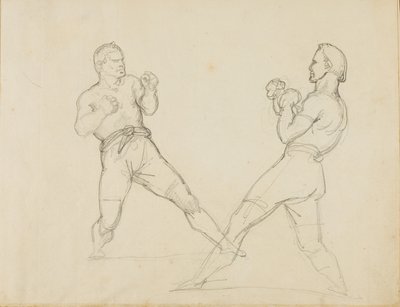 二人のボクサーのスパーリング 作： Theodore Gericault