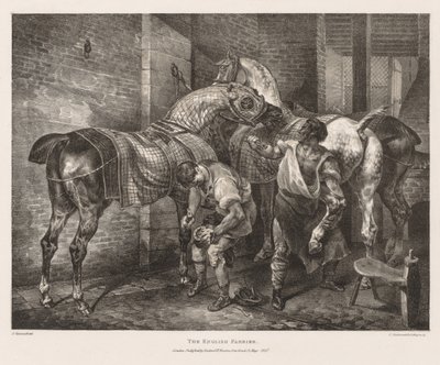 人生と石に描かれたさまざまな主題：英国のファリア 作： Theodore Gericault