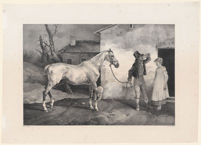 宿屋の入り口に立つ老馬（An Old Horse at the Door of an Inn） 作： Theodore Gericault