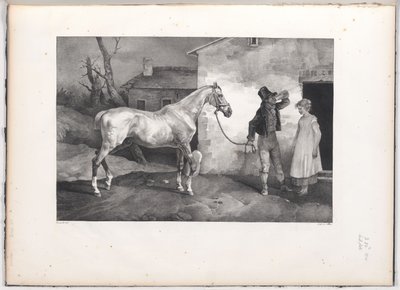 宿屋の入り口に立つ老馬（An Old Horse at the Door of an Inn） 作： Theodore Gericault