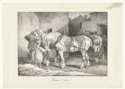 ワークパーデン 農場の馬 (オブジェクトのタイトル) 四つの雑学（連載タイトル） 作： Theodore Gericault
