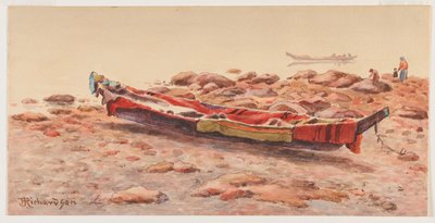 [ノースウエスト・カヌー」 1884-86年、または1903-14年頃
1903-14年（水彩・紙 作： Theodore J. Richardson