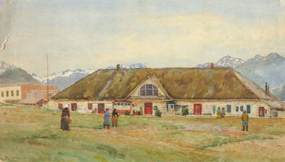 古いロシアの交易所、シトカ、カリフォルニア州。 1880～1914年。 作： Theodore J. Richardson