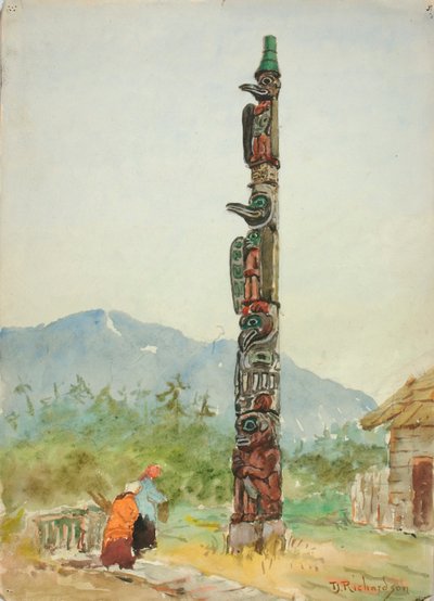 カラスのトーテムポール 作： Theodore J. Richardson