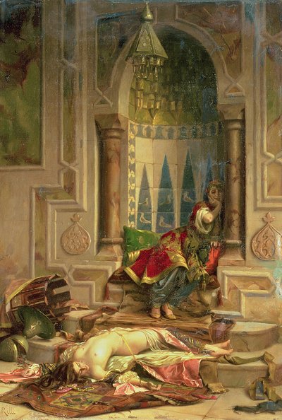 「ああ！嫉妬の中に嫉妬！」 作： Theodore Jacques Ralli