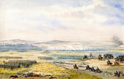 ヴァグラムの戦い、1850年頃（水彩画） 作： Theodore Jung