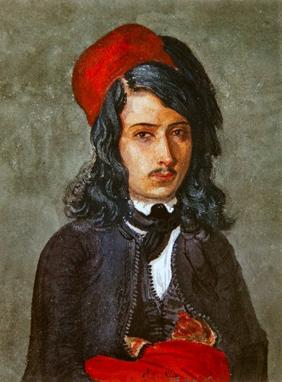 チュニジアのユダヤ人青年の肖像 作： Theodore Leblanc