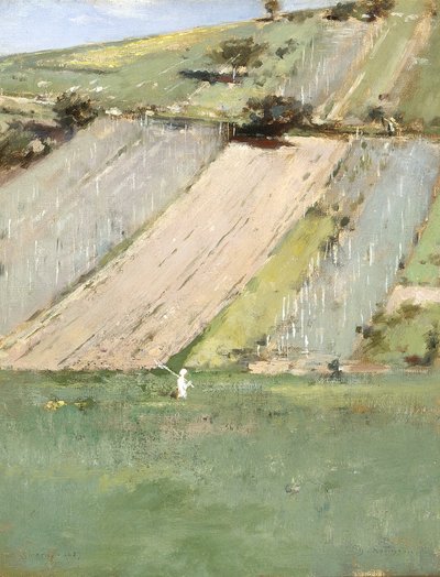 丘の中腹、ジヴェルニー、1887 作： Theodore Robinson