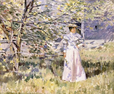 ノルマンディー庭園、10月 作： Theodore Robinson