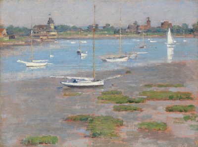 干潮、リバーサイドヨットクラブ、1894。 作： Theodore Robinson