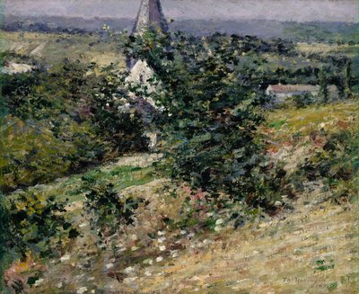 ジヴェルニーの古い教会、1891 年。 作： Theodore Robinson