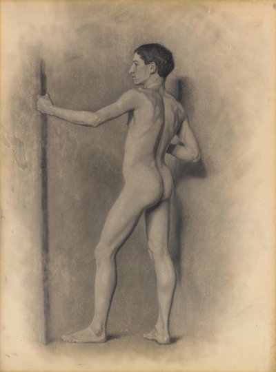 男性像の研究、1875 作： Theodore Robinson