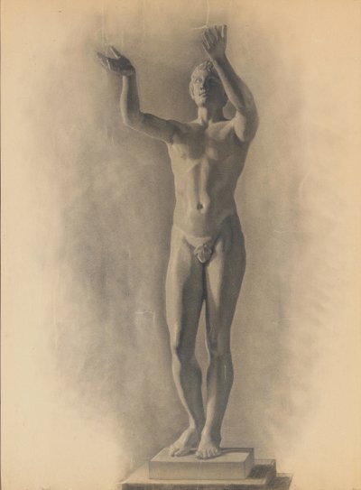 男性像の研究、1875 作： Theodore Robinson