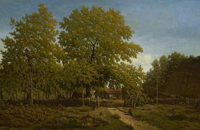 ランデスの農場、1844-67 作： Pierre Etienne Theodore Rousseau