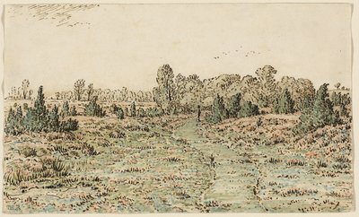 バルビゾニエールの小道 作： Theodore Rousseau