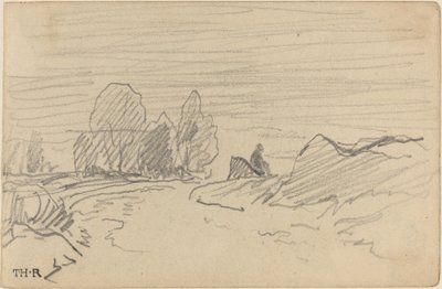 風景Ⅰ 作： Theodore Rousseau