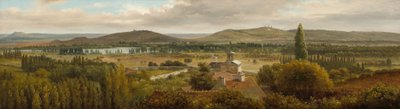 モーゼル川近くのパノラマ風景、c。 1830年。 作： Theodore Rousseau