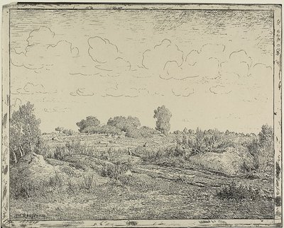 ビアウのプランテの平野 作： Theodore Rousseau