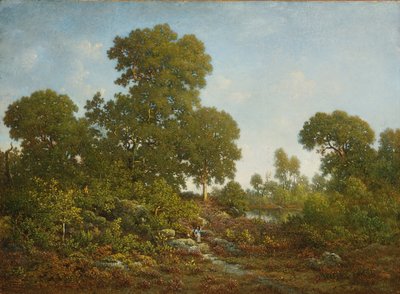春、c。 1860年。 作： Theodore Rousseau