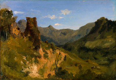 オーヴェルニュ山脈の谷 作： Theodore Rousseau
