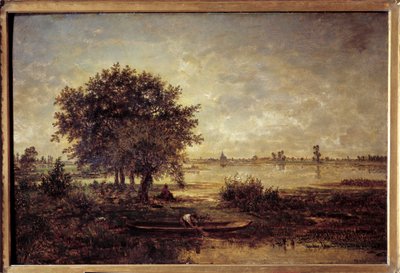 les bords de la Loire セオドア・ルソー（1812-1867）の絵画 19世紀 日。0.42x0.63 m パリ、ルーヴル美術館 作： Pierre Etienne Theodore Rousseau