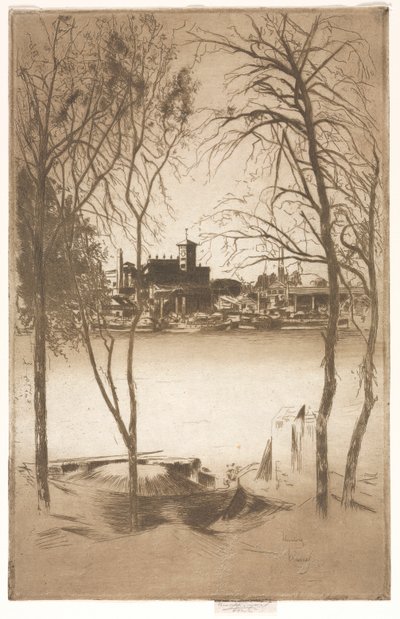 Laburnums and Battersea、1889-1898。 作： Theodore Roussel