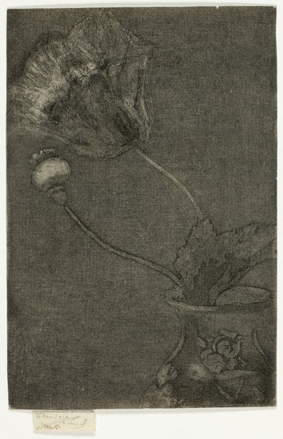 花瓶のポピー 作： Theodore Roussel