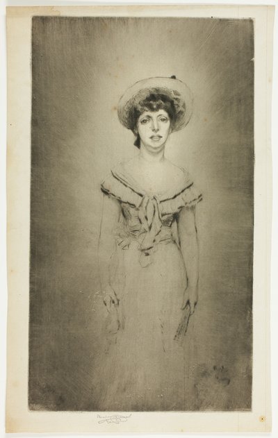 ミス・ヘティ・ペティグリューの肖像 作： Theodore Roussel