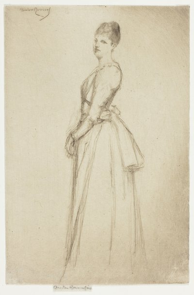 C.W.夫人の肖像 作： Theodore Roussel