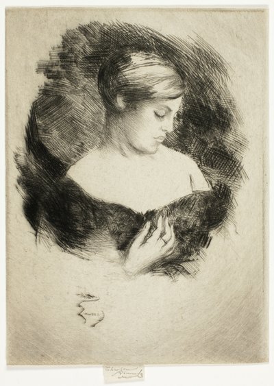 女性のプロフィール 作： Theodore Roussel