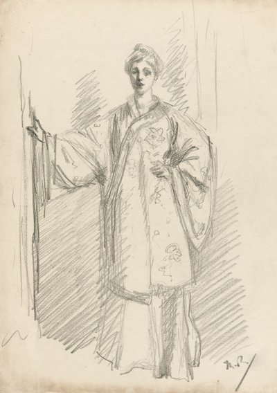 チャイナドレスの立像 作： Theodore Roussel