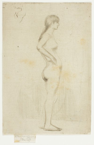 立っている少女の裸体から学ぶ 作： Theodore Roussel