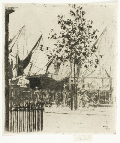 ルナ通りの角、チェルシー堤防 作： Theodore Roussel