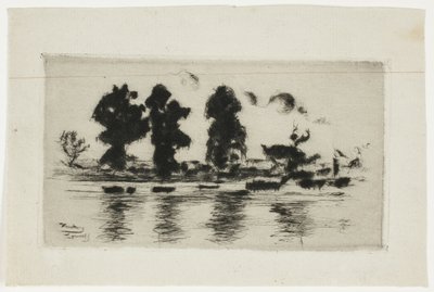 テムズ川、夕方 作： Theodore Roussel