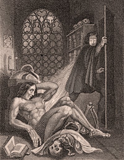 ビクター・フランケンシュタインは彼の創造にうんざりしています 作： Theodore Von Holst
