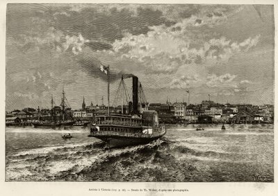 カナダのビクトリアに到着。1890年にE.Cotteauが書いた「the Transcanadien et l
