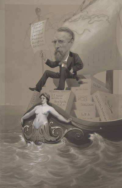 サミュエル・P・エイヴリー、海を越えて宝物を運ぶ 1875-80。 作： Theodore Wust