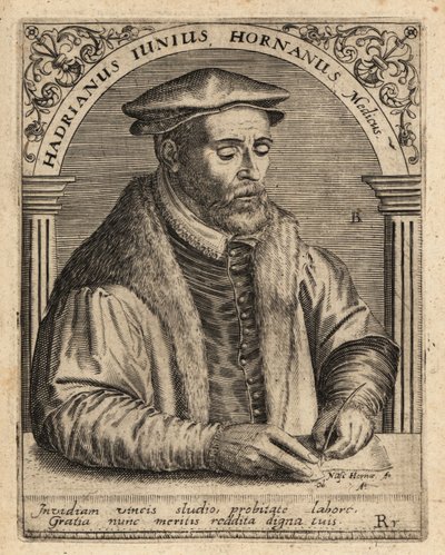 Adriaen de Jonghe（オランダ人医師）。 作： Theodore de Bry