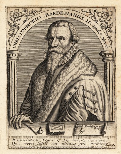 クリストフ・ヘルデシアヌス（ドイツの弁護士 作： Theodore de Bry