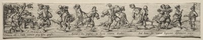 農民のダンス。 作： Theodore de Bry