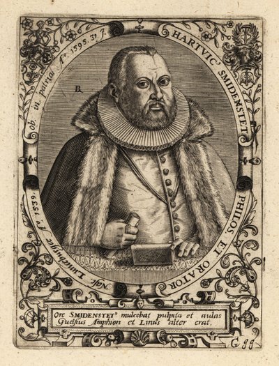 Hartwig Schmidenstedt（ドイツの修辞学者）。 作： Theodore de Bry