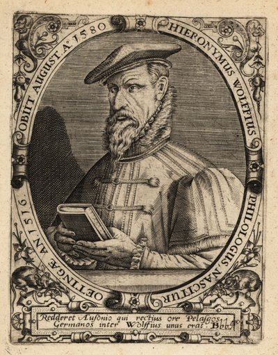 ヒエロニムス・ヴォルフ（ドイツの歴史家 作： Theodore de Bry