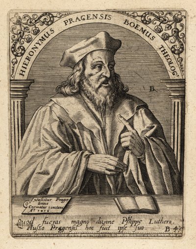 プラハのジェローム 作： Theodore de Bry