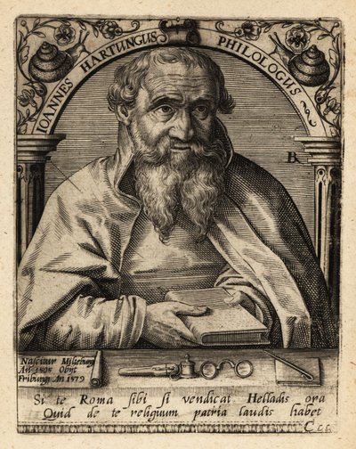 ヨハネス・ハートゥング（ドイツのグラエティスト、ヘブライスト 作： Theodore de Bry