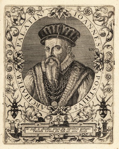 ヨハネス・ポス（ドイツの人文主義者、医学者 作： Theodore de Bry