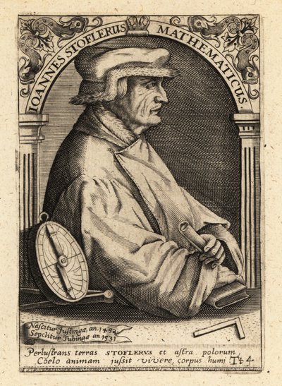 ヨハネス・ストフラー（ドイツの数学者）。 作： Theodore de Bry