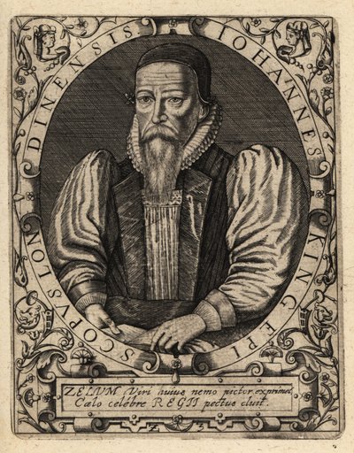 ジョン・キング、1621年没、ロンドンの司教。 作： Theodore de Bry