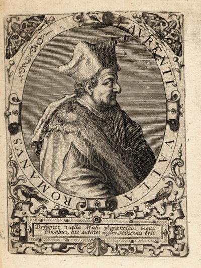 ロレンツォ・ヴァッラ（c1407-1457） イタリアの人文主義者。 作： Theodore de Bry