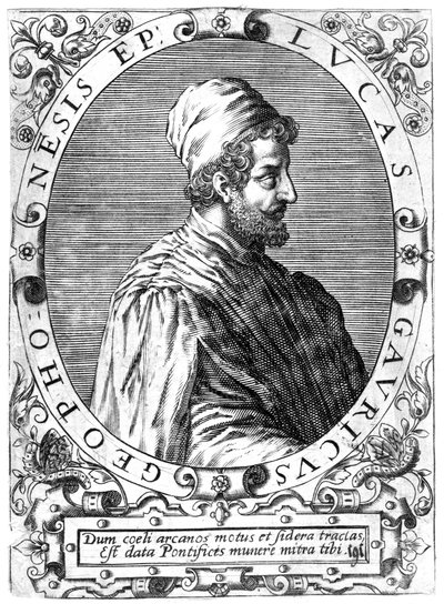 Lucas Gaurico、イタリアの天文学者、占星術師、数学者、16世紀。 作： Theodore de Bry